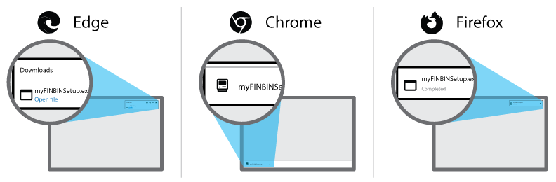 Install myFINBIN on your desktop or laptop computer